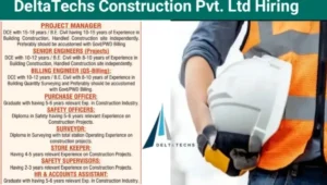 DeltaTechs Construction Pvt Ltd Vacancy