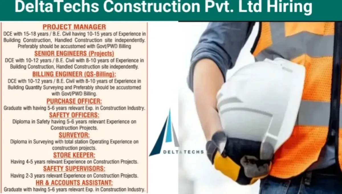 DeltaTechs Construction Pvt Ltd Vacancy