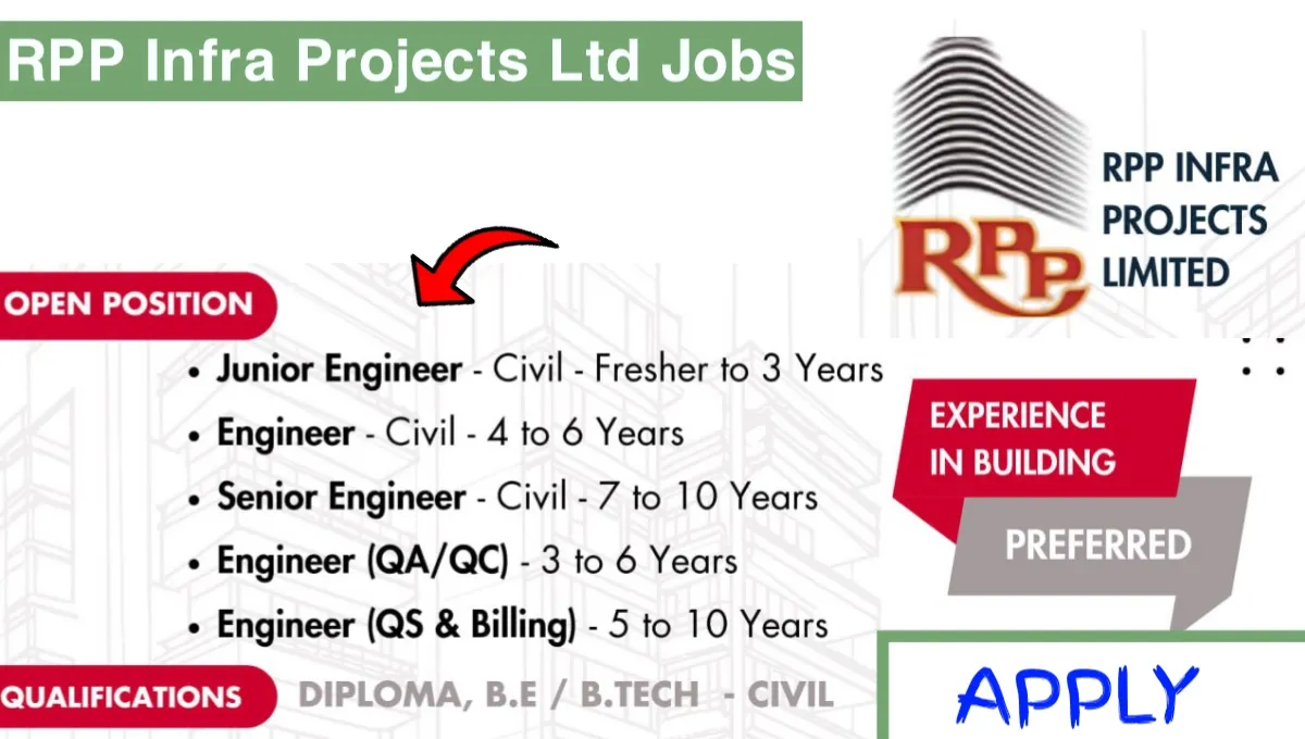RPP Infra Projects Ltd Jobs