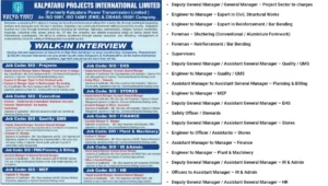 Kalpataru Projects International Limited Mega Walk In 2025