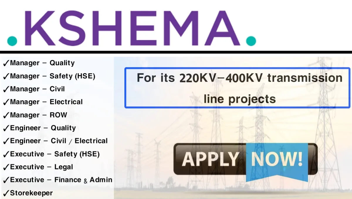Kshema Power Walk-In Interview 2025
