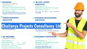 Chaitanya Projects Hiring 2025