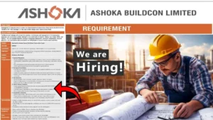 Ashoka Buildcon Hiring 2025
