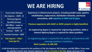 Tamas Projects UAE Hiring