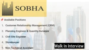 SOBHA Walk-in Drive conducting a walk-in drive
