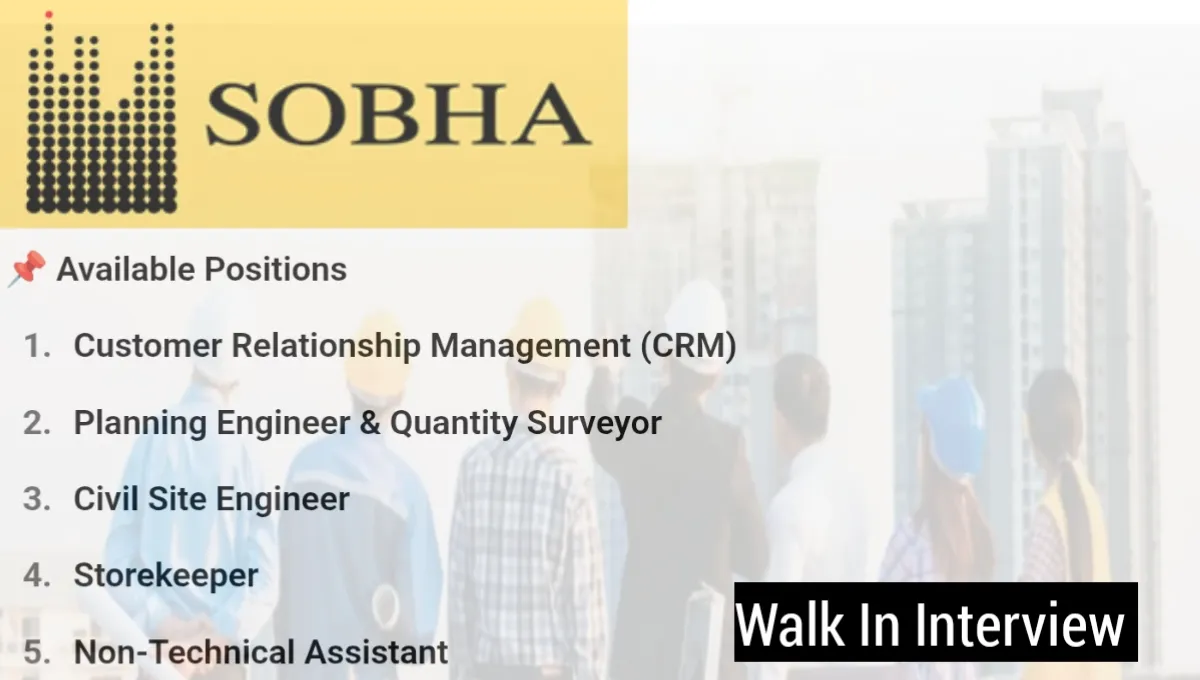 SOBHA Walk-in Drive conducting a walk-in drive