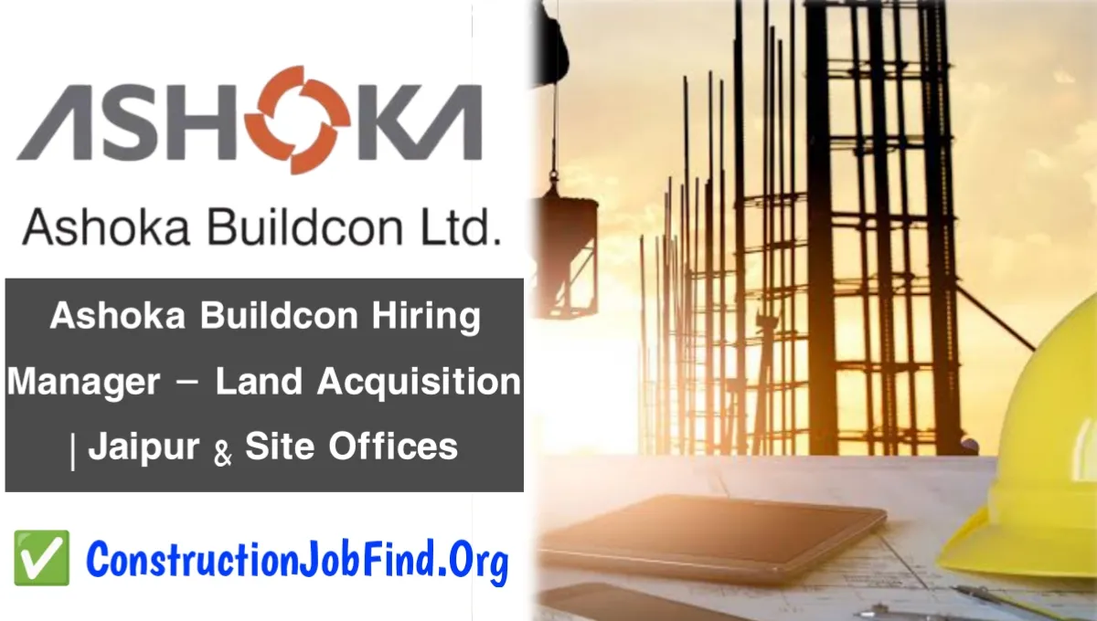 Ashoka Buildcon Hiring Manager