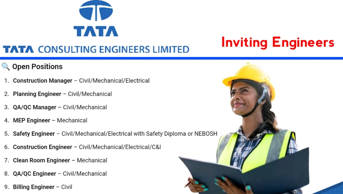 Tata Consulting Engineers Walk-In Drive 2025