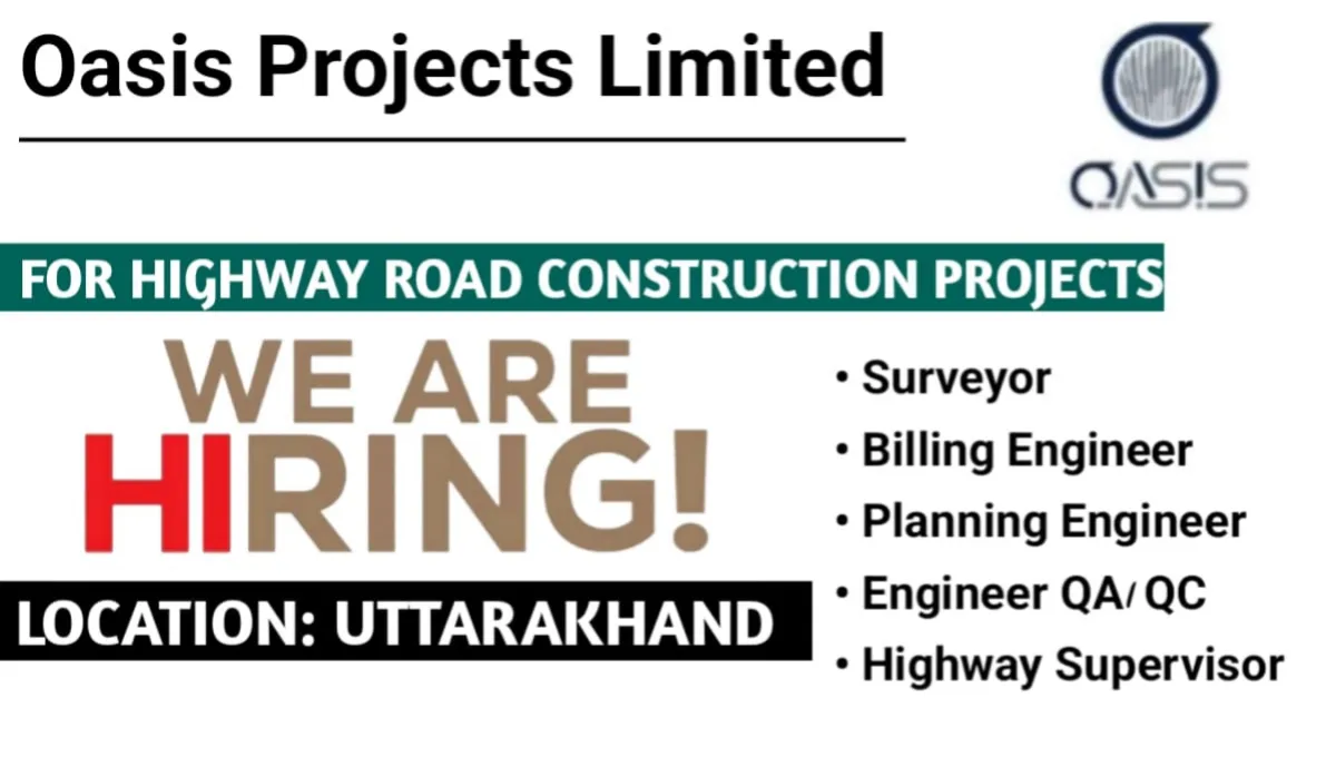 Oasis Projects Ltd Hiring