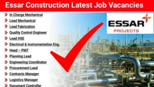 Essar Construction Recruitment 2025