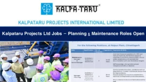 Kalpataru Projects Ltd Jobs