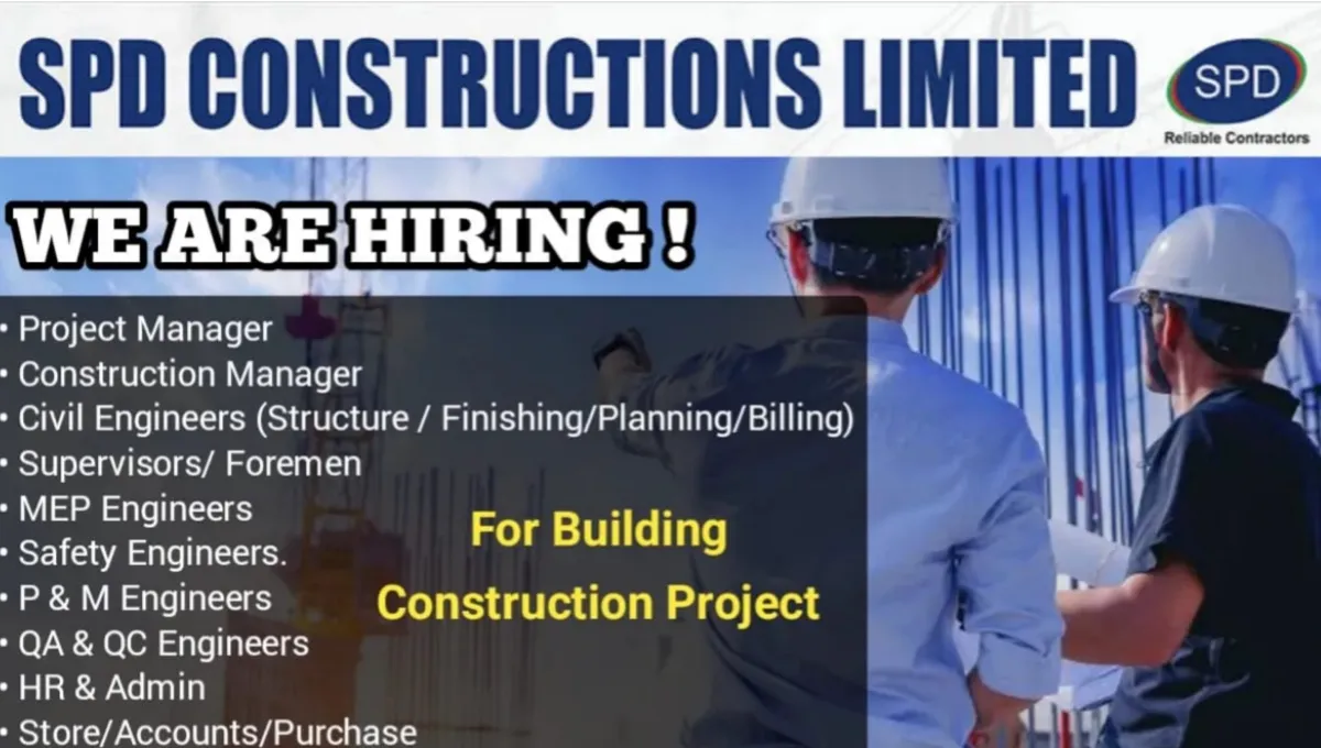 SPD Construction Ltd Recruitment 2025