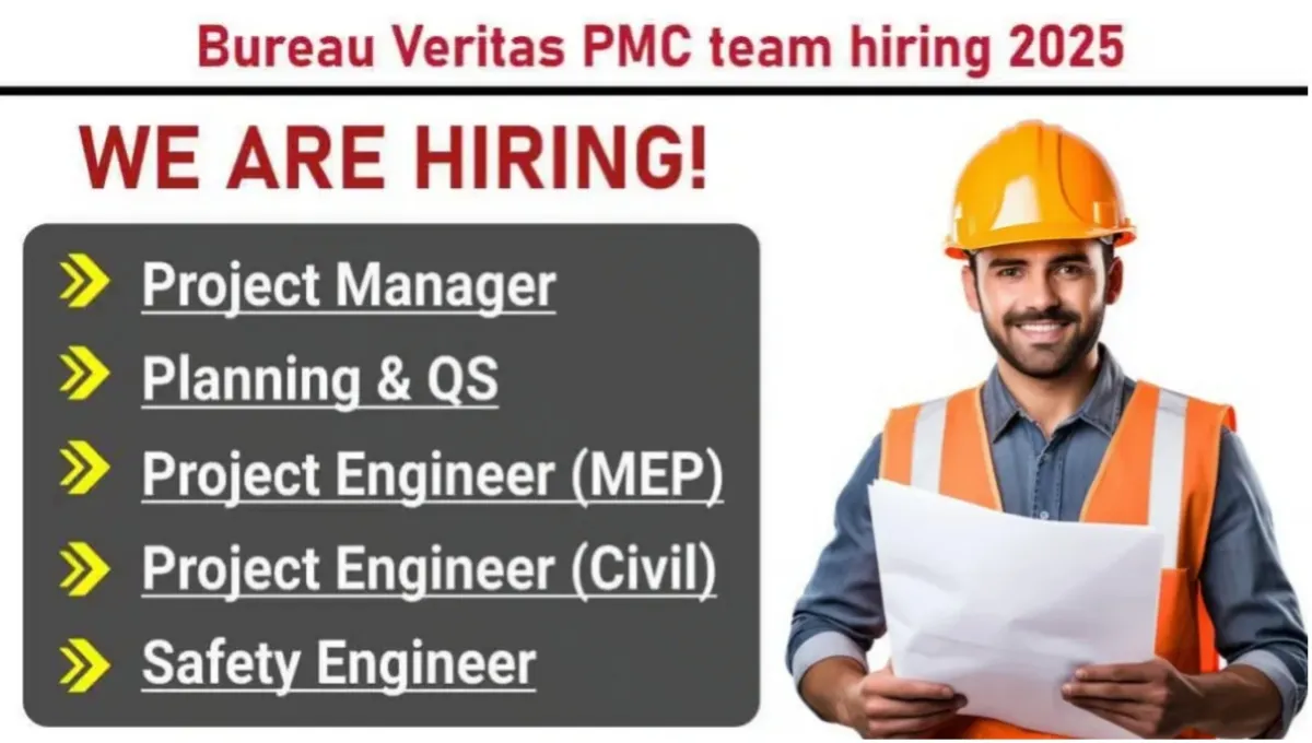 Bureau Veritas PMC Hiring 2025