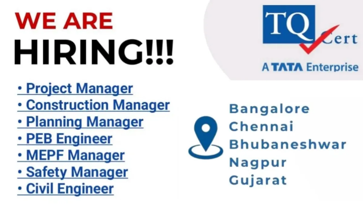 TQ Cert Service Pvt Ltd Vacancy