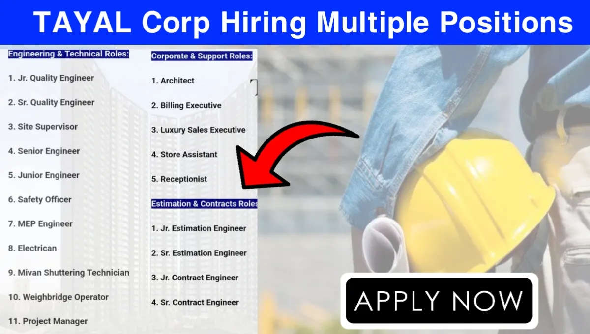 TAYAL Corp Job Vacancy 2025