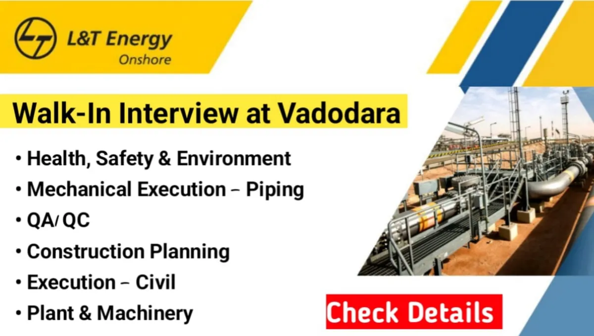 L&T Energy Walk-In Drive at Vadodara