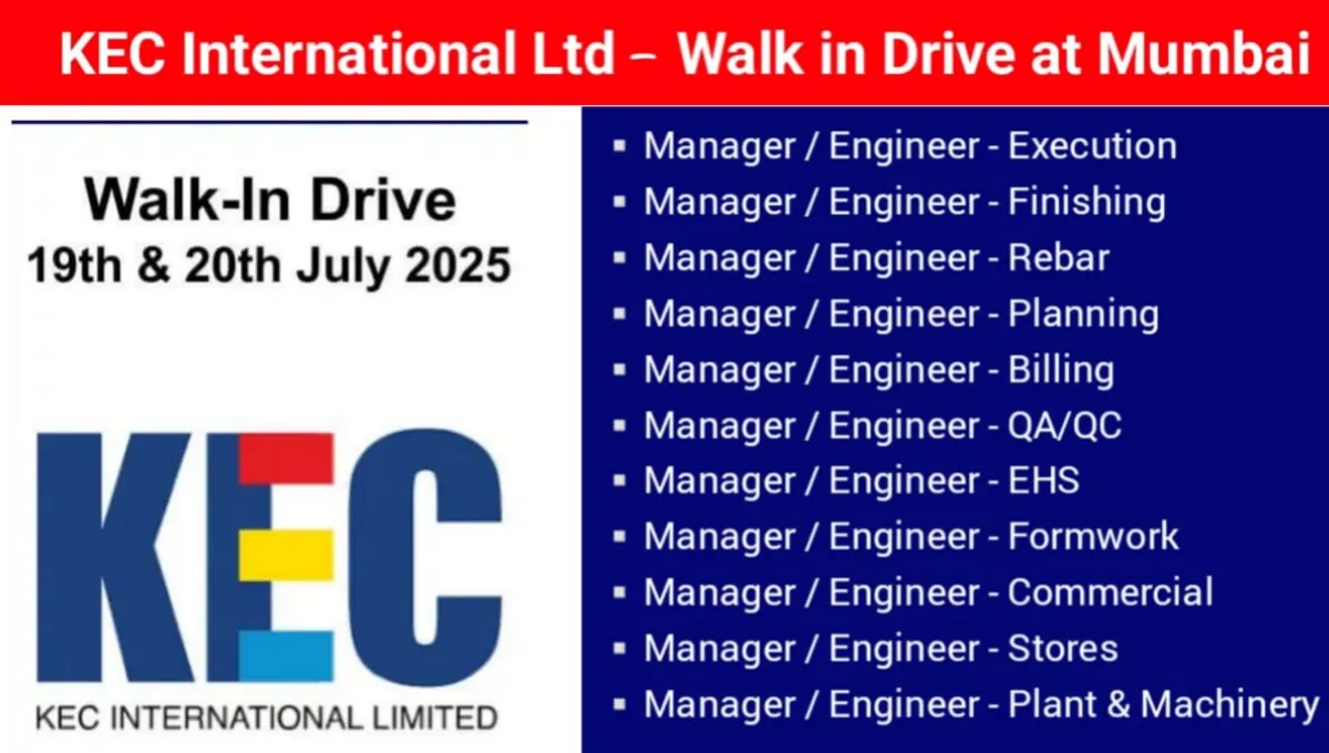 KEC International Limited - Walk-In Drive