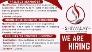 Shiwalay Infra Projects Hiring 2025