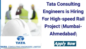 Tata Consulting Engineers Urgent Hiring