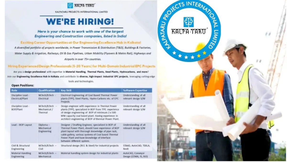 Kalpataru Projects Recruitment