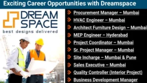 Dream Space India Job Opportunity