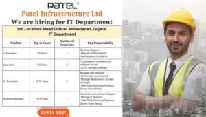 Patel Infrastructure Ltd We're Hiring