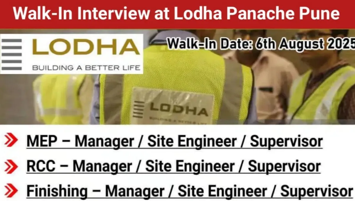 Lodha Group Walk-In Interview