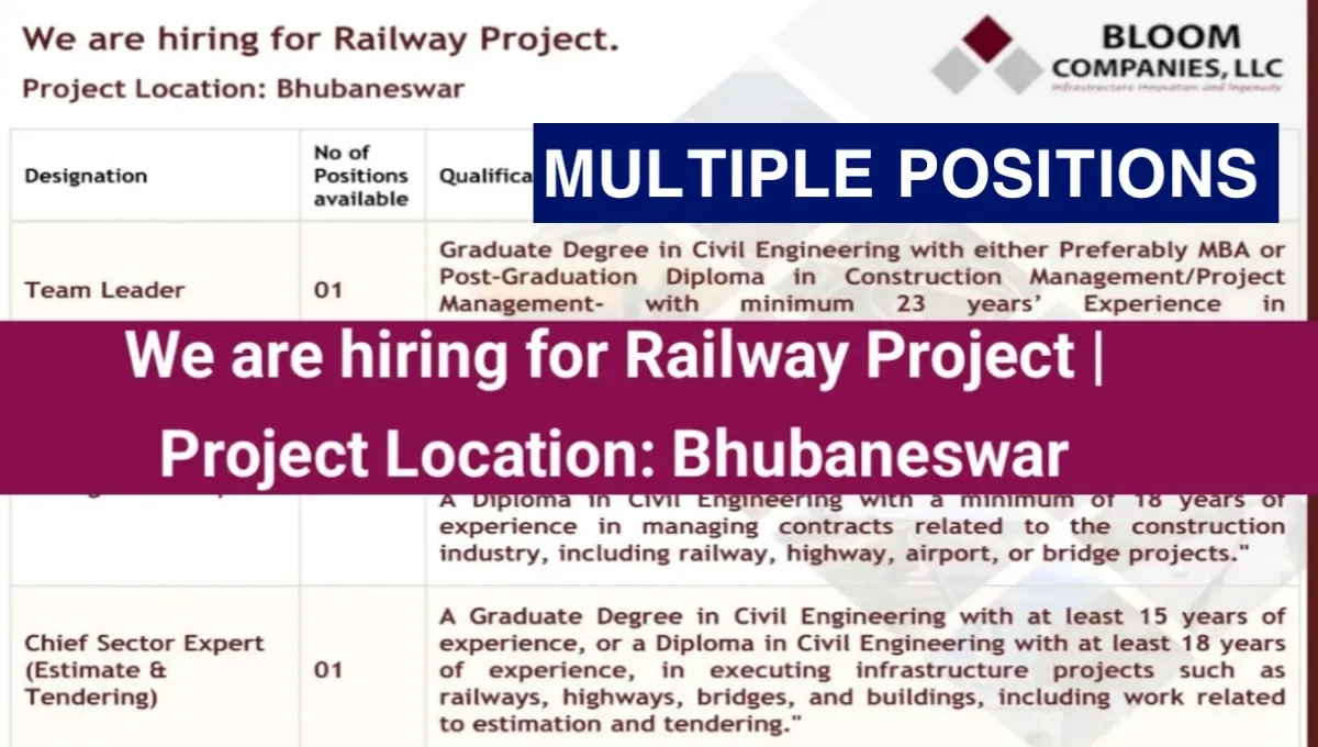 Civil Engineering Jobs at Bloom India