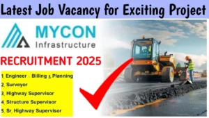 MYCON Infrastructure Job Vacancy