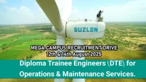 Suzlon Walk-In Drive for Diploma Holders