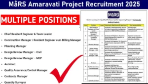 MåRS Amaravati Project Recruitment 2025