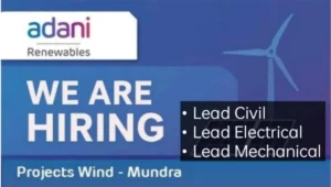 Adani Renewable Energy Hiring