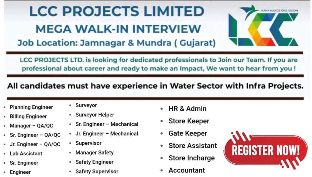 LCC Projects Ltd Hiring