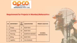 APCO Infratech Hiring