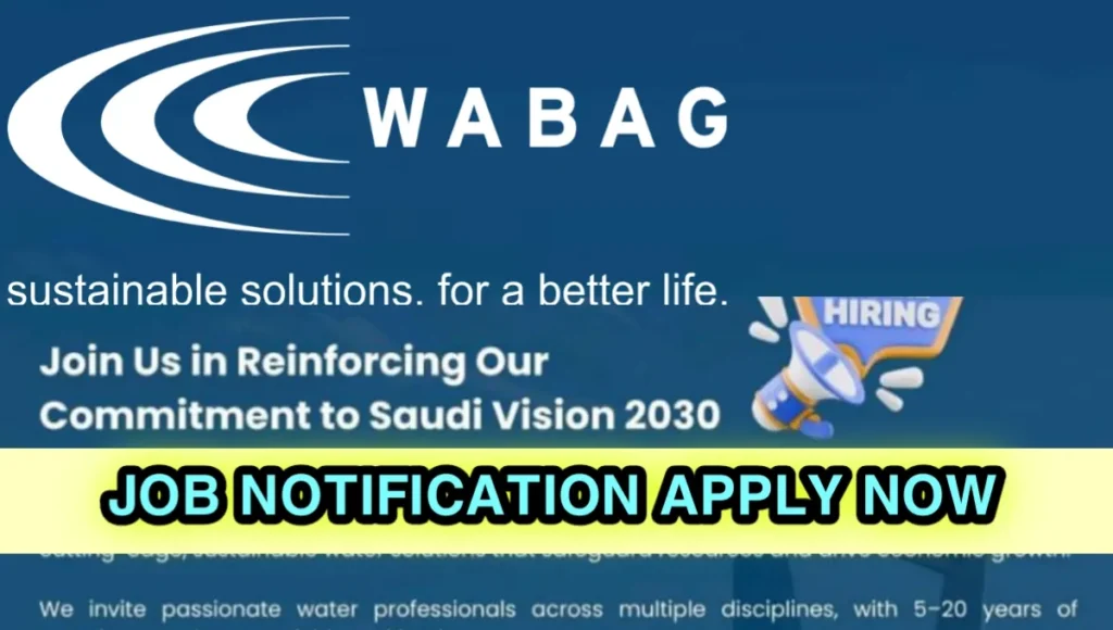 WABAG Recruitment 2025
