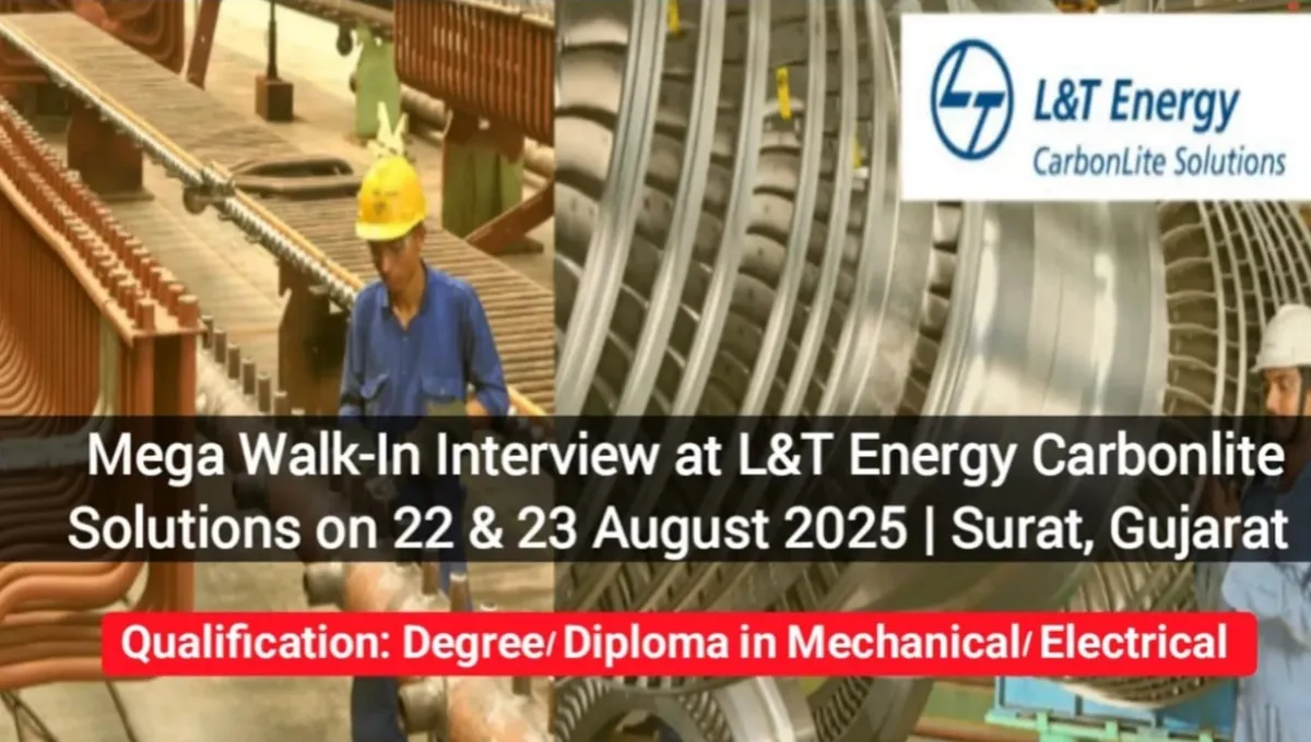 Mega Walk-In Interview at L&T Energy Carbonlite Solutions