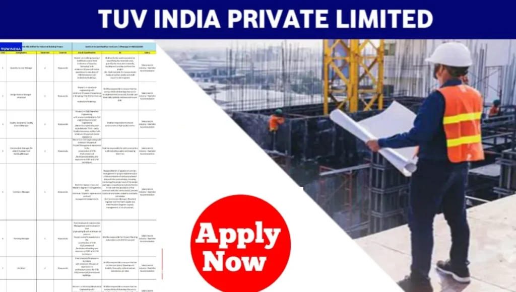 TUV India Pvt Ltd Hiring
