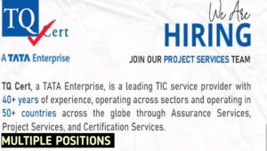 TATA Enterprise TQ Cert Recruitment