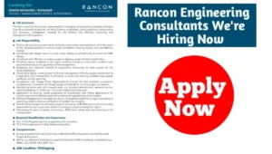 Rancon Engineering & Consultants Hiring