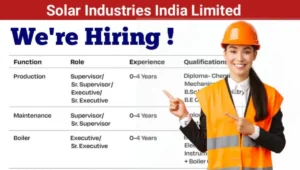 Solar Industries India Ltd Vacancy