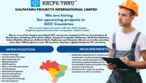 Kalpataru Projects International Ltd Hiring