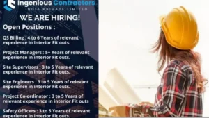 Ingenious Contractors India Pvt Ltd Vacancy
