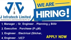J Infratech Limited Vacancy