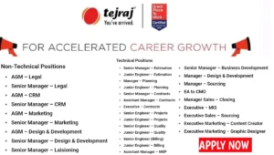 Tejraj Group Recruitment