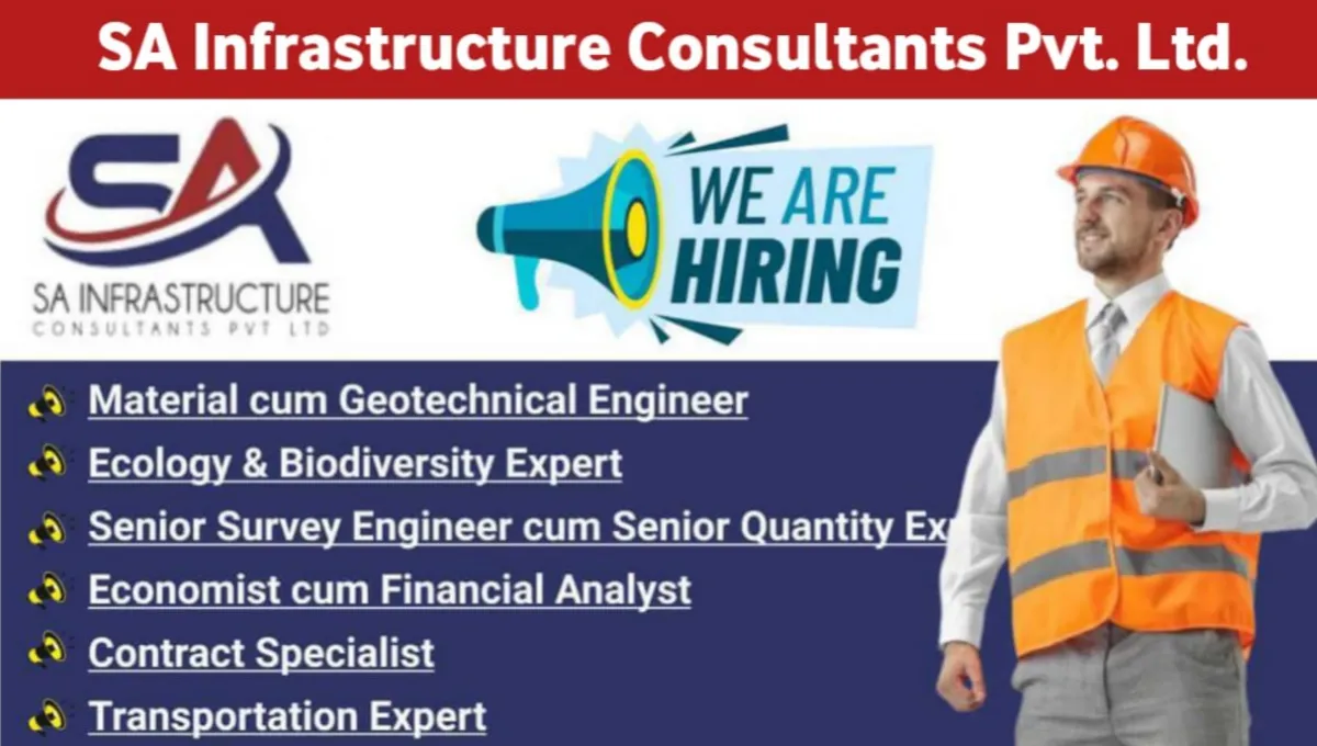 SA Infrastructure Consultants Pvt Ltd Hiring