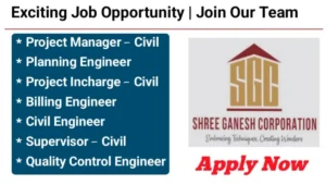 Shree Ganesh Corporation Vacancy