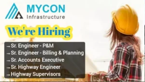 MYCON Infrastructure Job Vacancy 2025