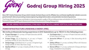 Godrej Group Hiring 2025