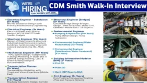 CDM Smith Walk-In Interview
