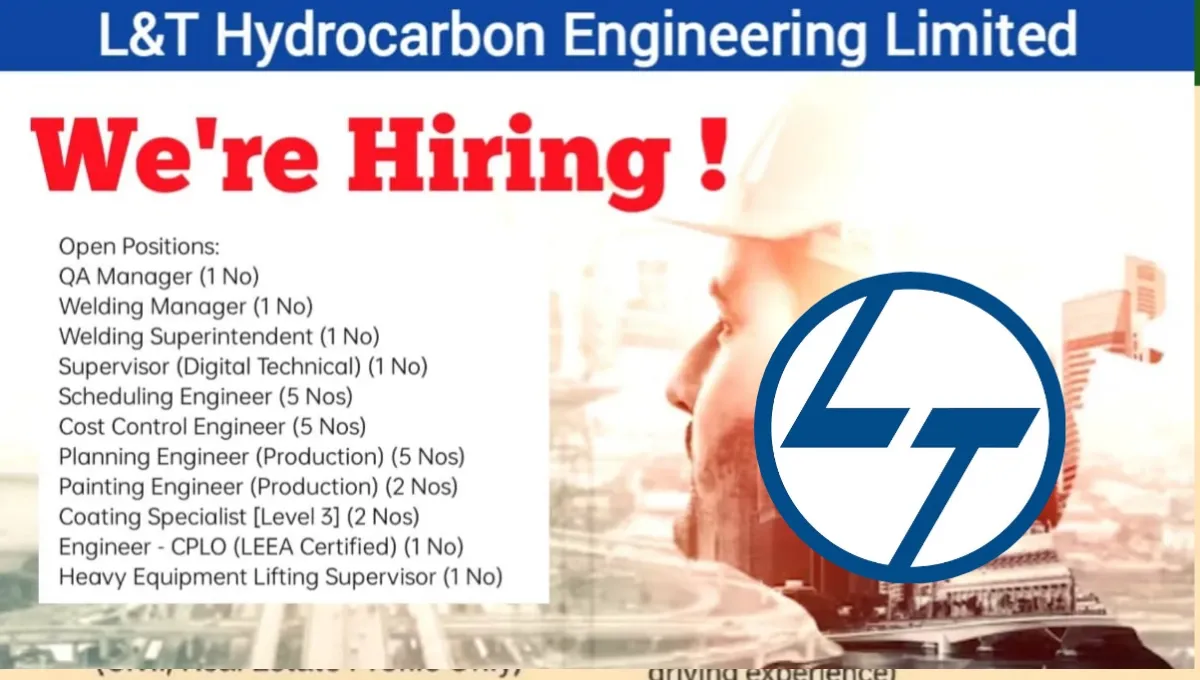 L&T Hydrocarbon Engineering Jobs